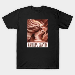 Antelope Canyon Arizona Vintage Postcard T-Shirt